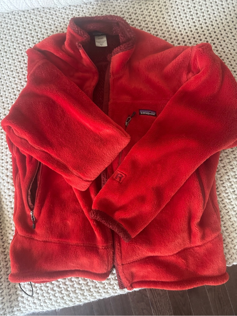Patagonia R4 Plush Red Fleece Jacket